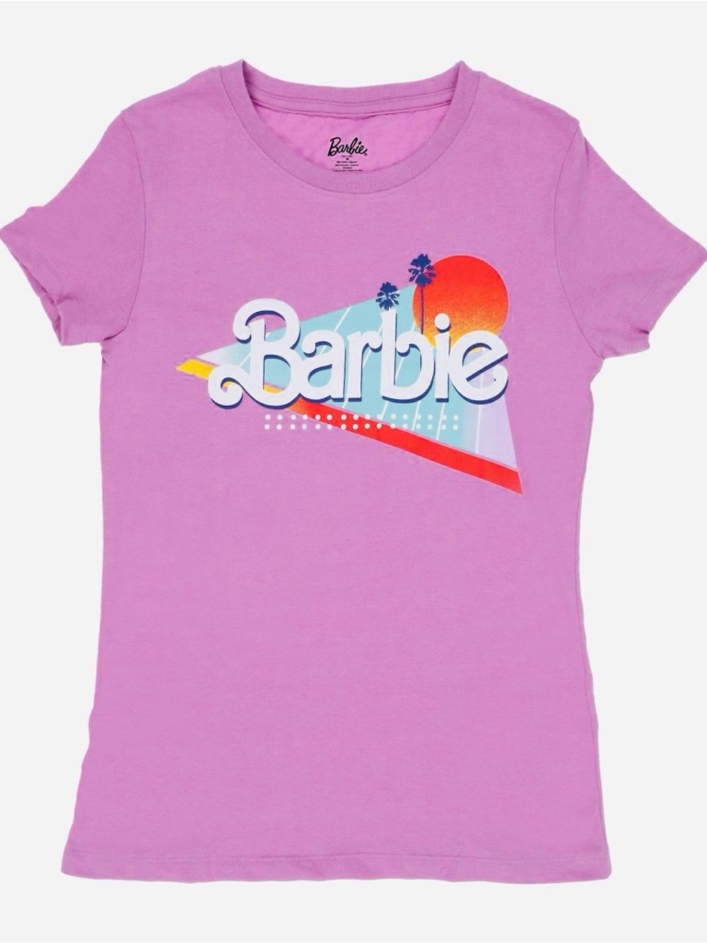 Barbie Malibu Beach Women's Pink Logo Graphic Tee